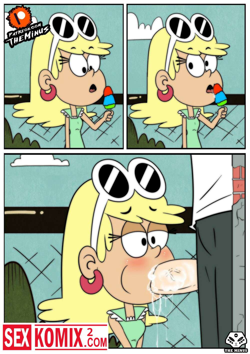 Порно комикс Эскимо для Лени